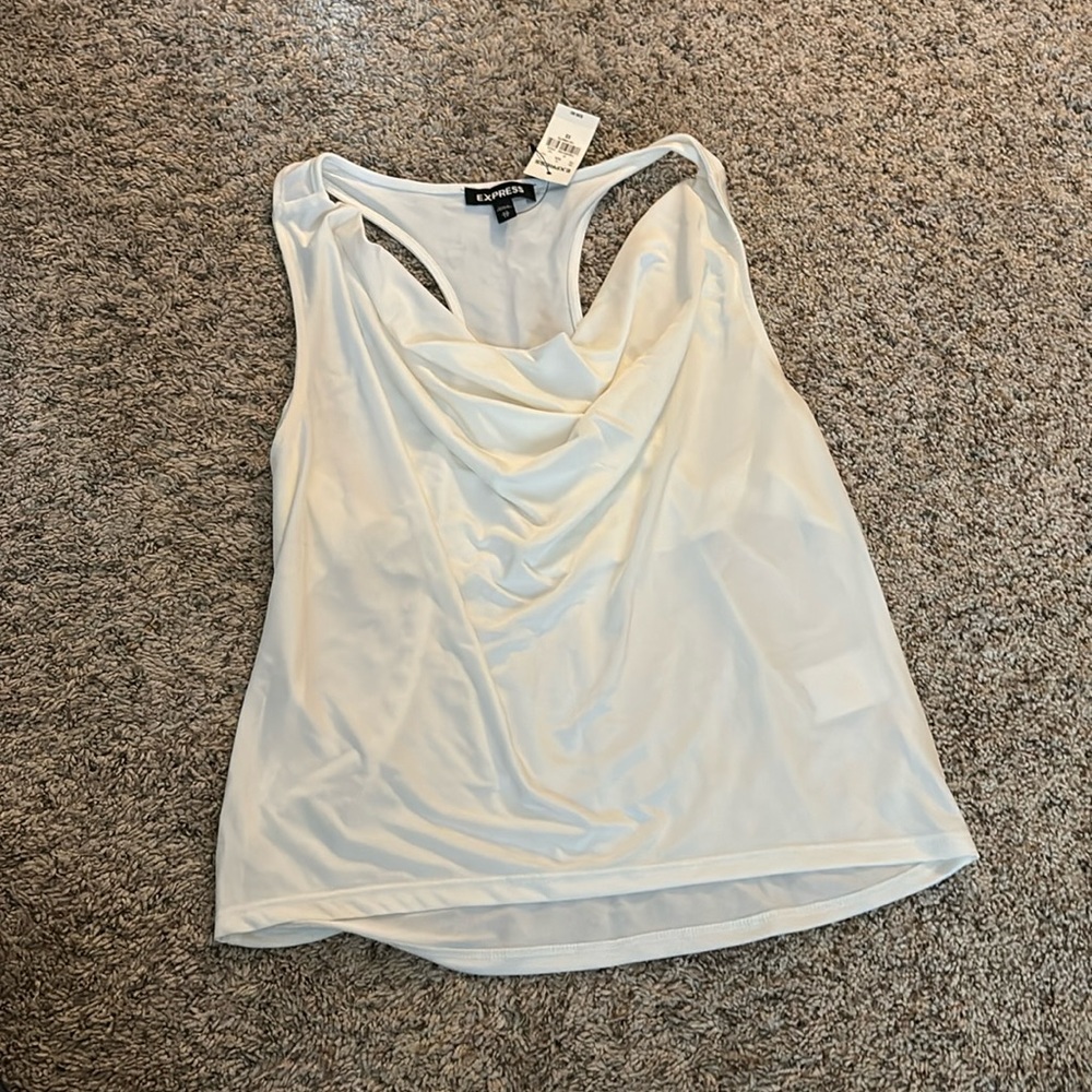 white low cut shirt